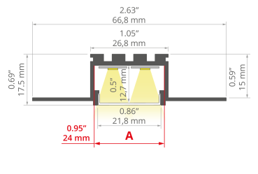 LED Unterputzprofil KOZUS-BD